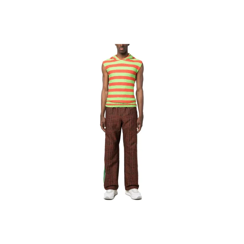 Sunnei Striped Sleeveless Hoodie-1