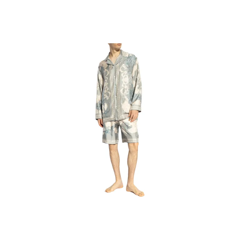 VERSACE Pattern-Printed Button-Up Shirt-1