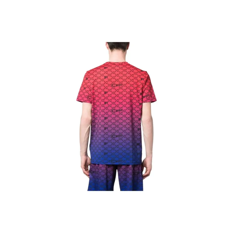 OFF WHITE Iridescent Gradient All Over Arrows Monogram Tank T Shirt-4