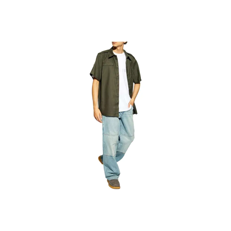 Helmut Lang Short Sleeved Epaulet Shirt-3