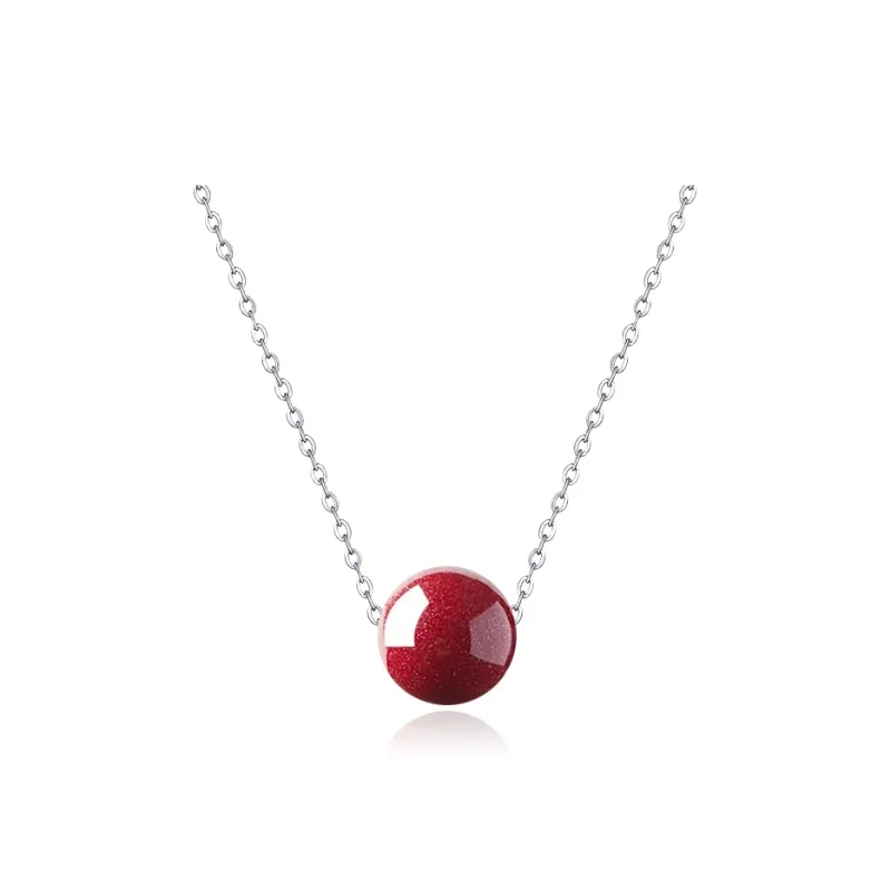 Moon Jewelry Cinnabar Necklaces Women's-2