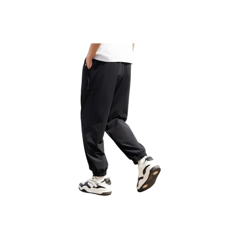 Anta Sports Life Collection Knitted Sweatpants Men's Basic Black-3