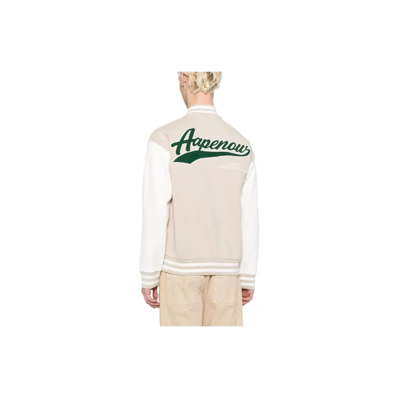 Aape Varsity Logo-patch Bomber Jacket-3