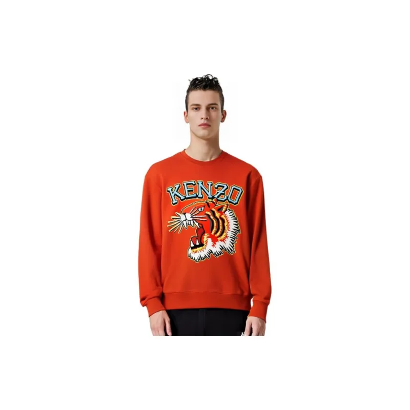 KENZO Sweatshirts Men Orange Red-4