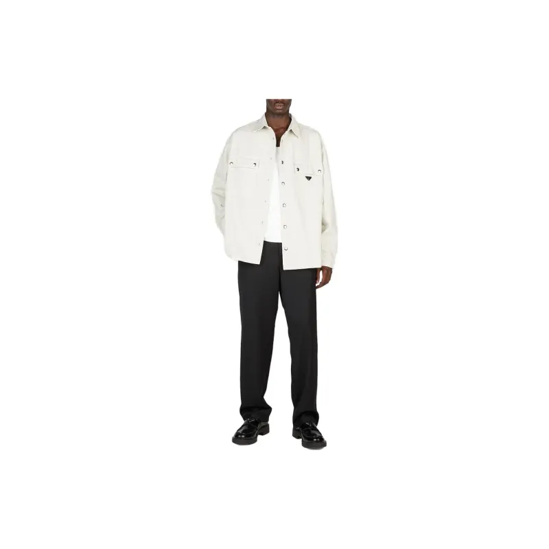 PRADA Shirts Men White-2