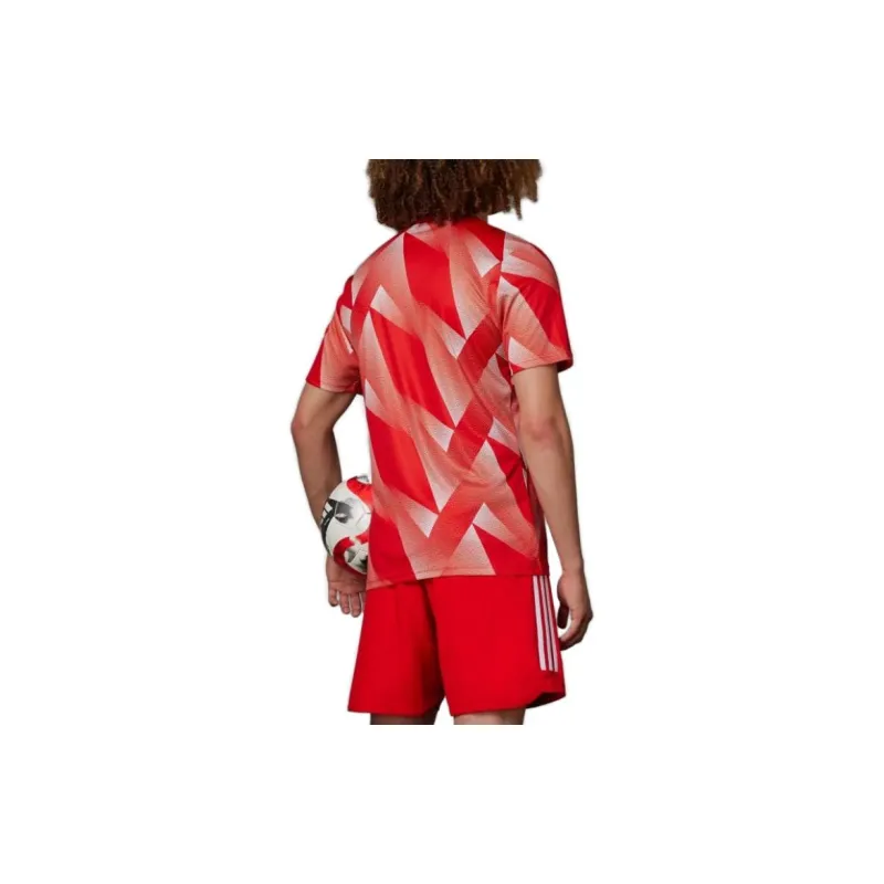 Adidas T Shirts Men Red White-3