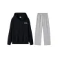 Clothing Set (Black Top+Gray Pants)