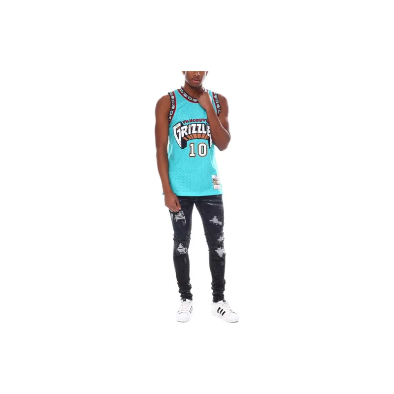 Mitchell & Ness Vancouver Grizzlies Road 1998 99 Mike Bibby Swingman Jersey-2