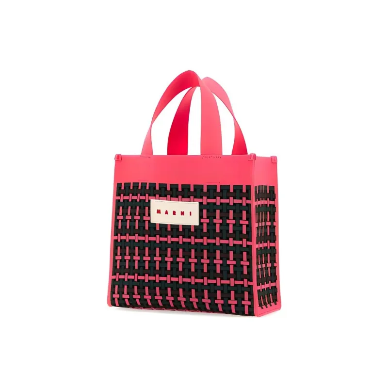 MARNI Logo Patch Jacquard Tote Bag-1