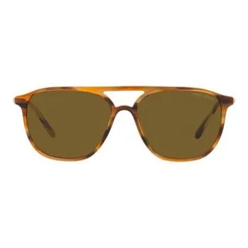 GIORGIO ARMANI Aviator Sunglasses Men's Brown