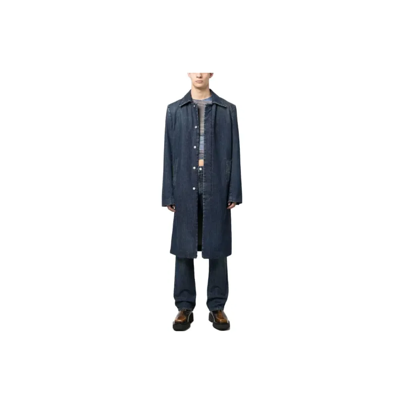 MM6 Maison Margiela Denim Jackets Men Blue-1