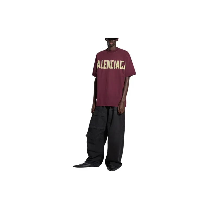 Balenciaga Tape Type Medium Fit T Shirt-2