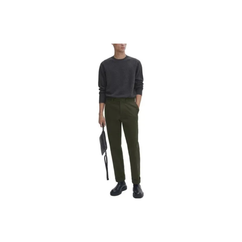 Massimo Dutti Cashmere Sweaters Men Dark Gray-2