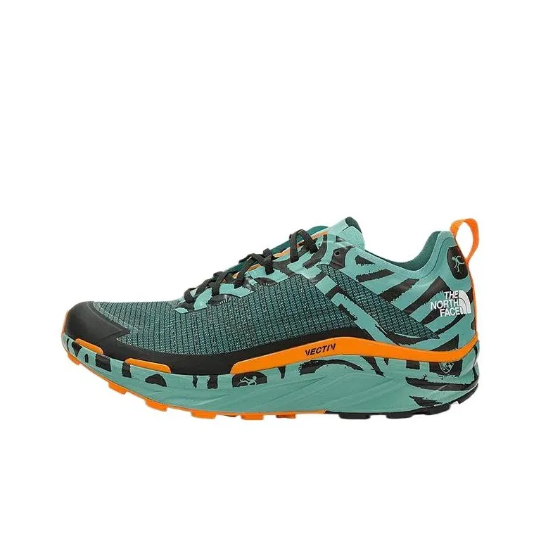 THE NORTH FACE Wear-Resistant Mid-Top Running Shoes Men's Green-0