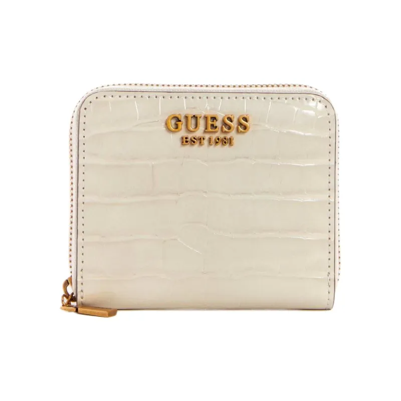 GUESS Artificial Leather Wallet Small Size Women's Gray White-0