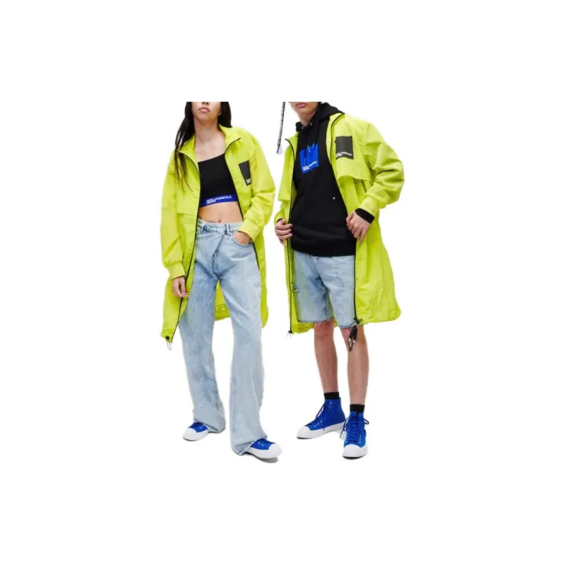 KARL LAGERFELD / Karl Lagerfeld Jeans Oversized Logo-patch Coat-2