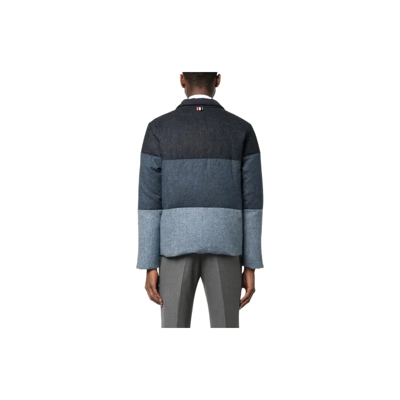 THOM BROWNE Reversible Funnelneck Padded Jacket-3