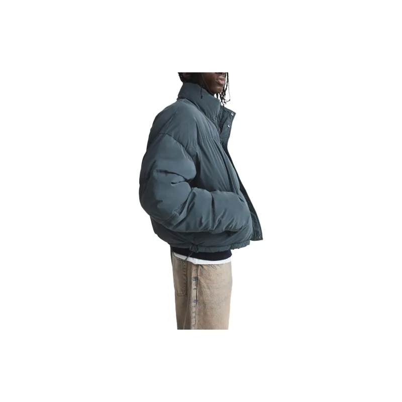 ZARA Puffer Jackets Men Blue-4