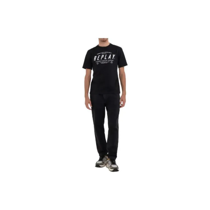 REPLAY T-Shirts Men Black-3