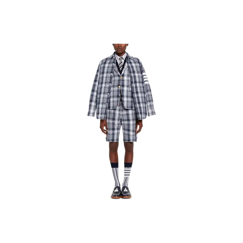 THOM BROWNE Business Suits Men Gray-2