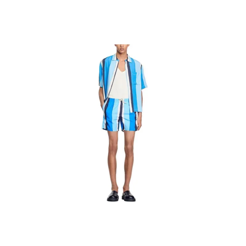 Sandro Casual Shorts Men's Blue-1