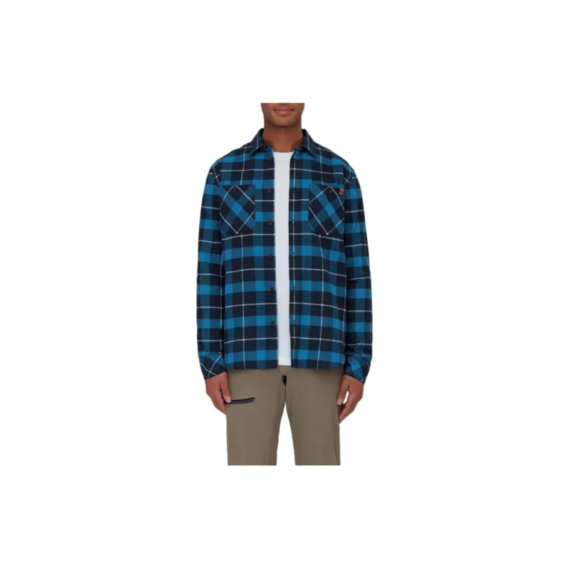 MAMMUT Alvra Longsleeve Shirt Shirt Men's Blue-2