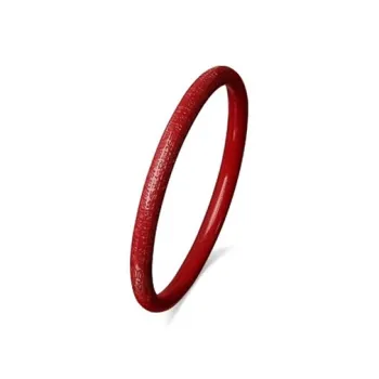 Seven Little Craftsmen Reconstructed Cinnabar Jade Bangles Women's