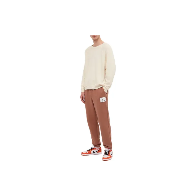 Jordan Knitted Sweatpants Men Earth Yellow-1