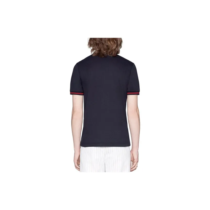 GUCCI Polo Shirts Men Ink Blue-2