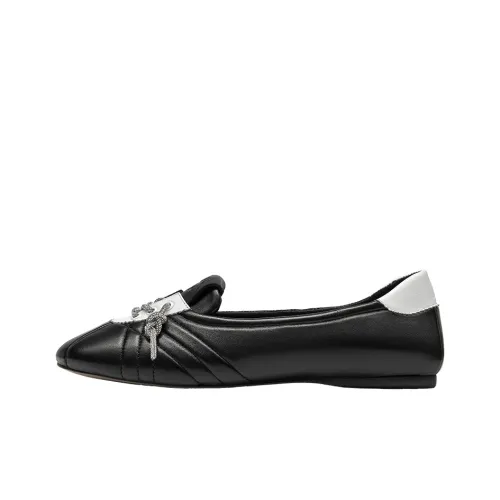 SHOESZOOO Elegant Fashion Casual Shoes 1.5cm Women's Black Silver