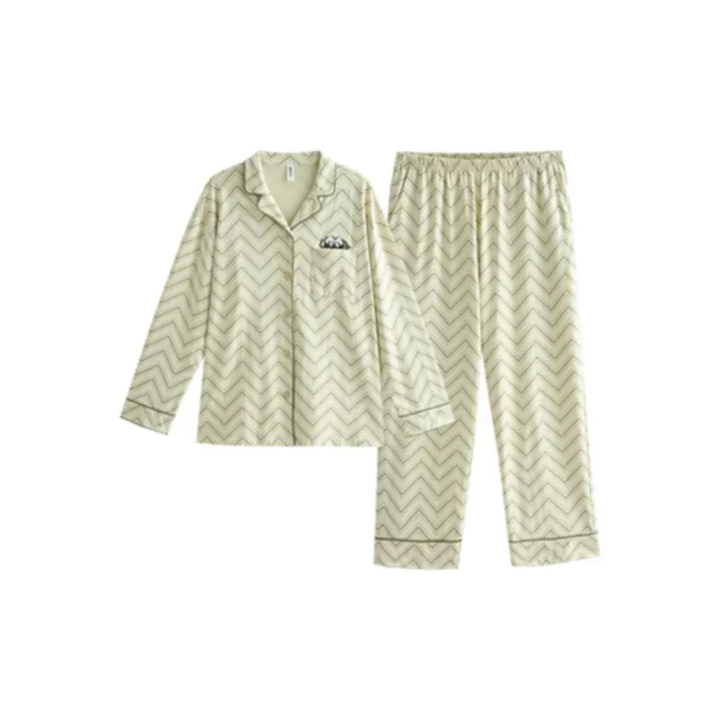 Peninsula City Pajama Set Women's Light Green-0