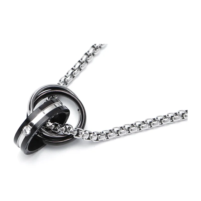 GENANX Necklaces Unisex Silver White-2