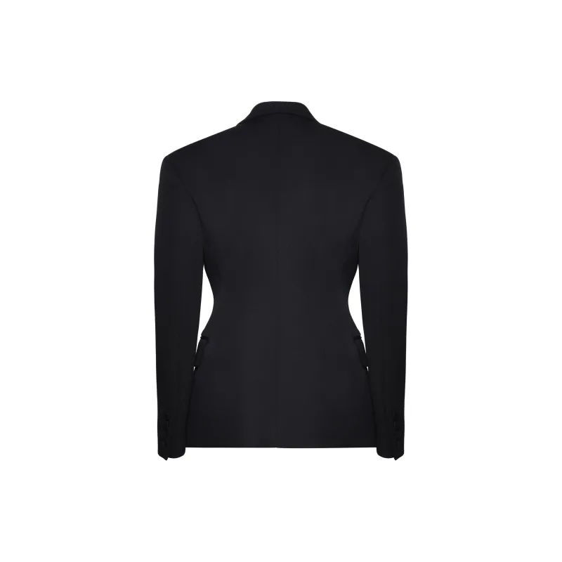 Valentino Bow Detailed Straight Hem Blazer-1