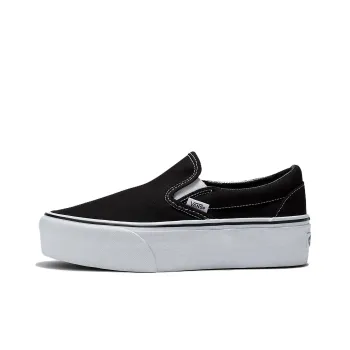 Vans Slip on Anti Slip Wear Resistant Skateboard Shoes Unisex Black White