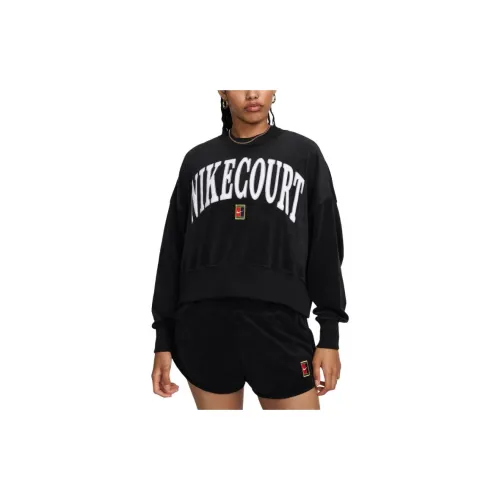 Nike COURT HERITAGE Sweatshirts Women's Black