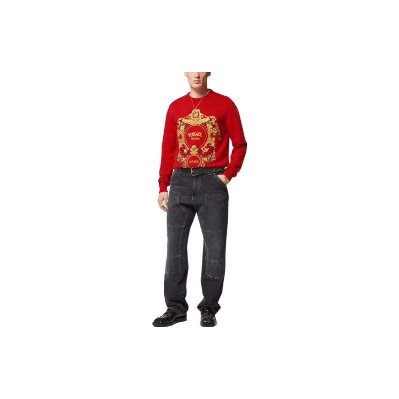 VERSACE Sweaters Men Red-1
