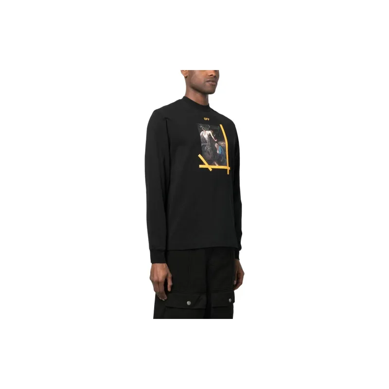 OFF WHITE Arrow Caravaggio Ann Skate L/S Tee-3