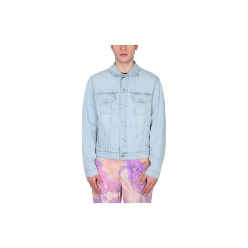MSGM Logo Patch Denim Jacket-1