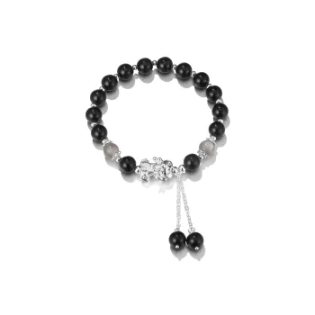 Clect Glass Cat Eye Jade Bracelets Unisex