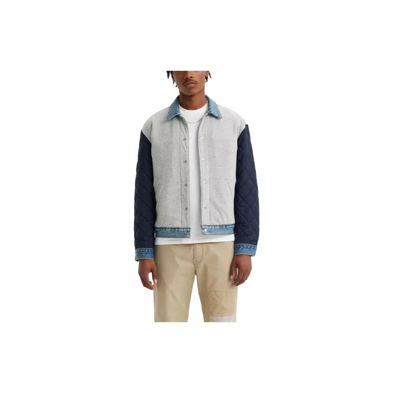 Levis Jackets Men Gray Blue-2