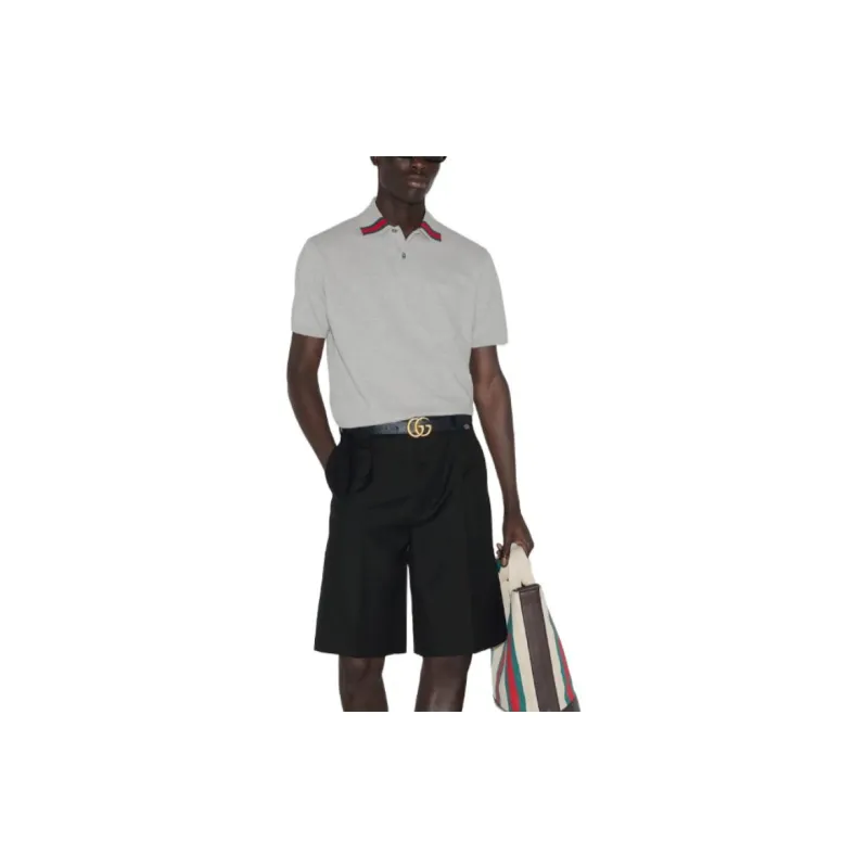 GUCCI Web Detailed Polo Shirt-1