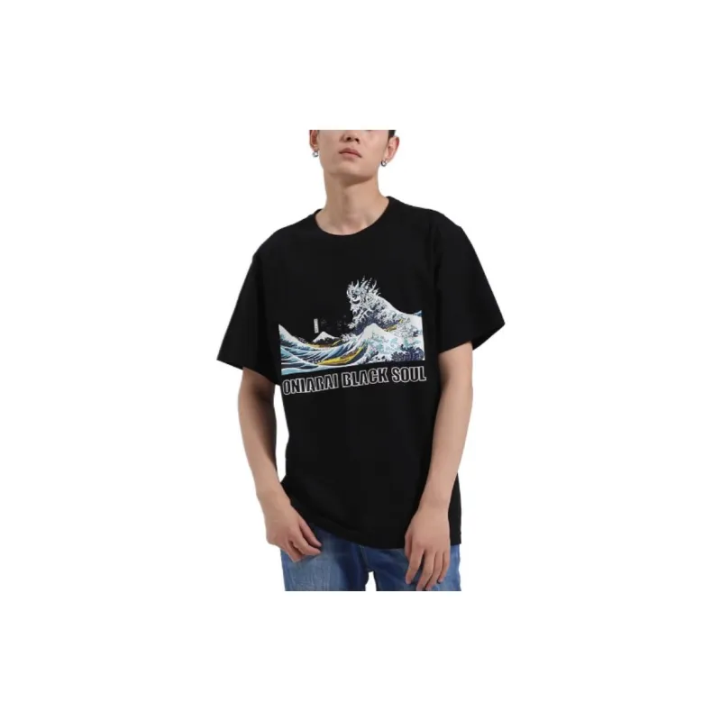 ONIARAI T Shirts Men Black-2