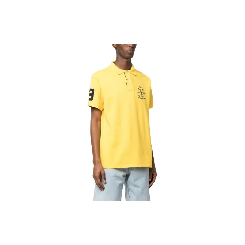 Polo Ralph Lauren SS23 Polo Shirt Men's Yellow-3