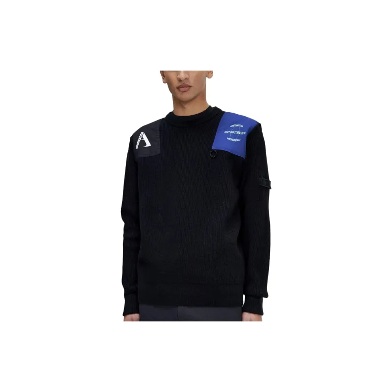 FRED PERRY Patch details Wool Jumper-2