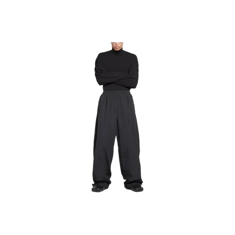 Balenciaga Drawstring waist Wide leg Trousers-7