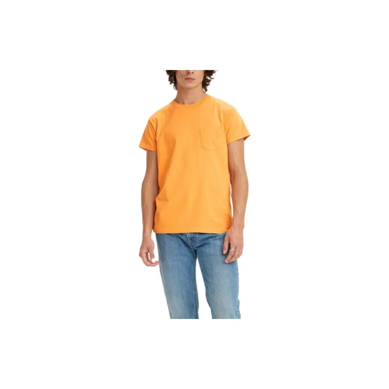 Levis Straight T Shirt Men's Orange-2