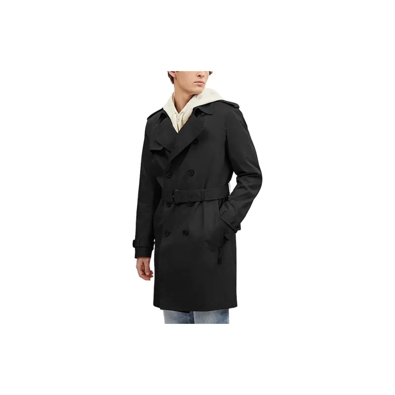 COACH Trench Coats Men Black-4