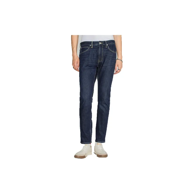 Lee FW22 Straight Jeans Men's Dark Blue-5