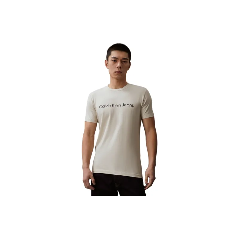 Calvin Klein T Shirts Unisex Ivory-3