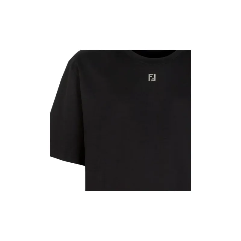 FENDI Ff Plaque Crewneck T Shirt-3
